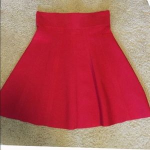 Red Mini Skirt
